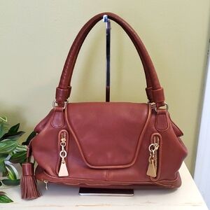 See by Chloé | Cherry Shoulder Bag with Brown Leather and Gold Hardware